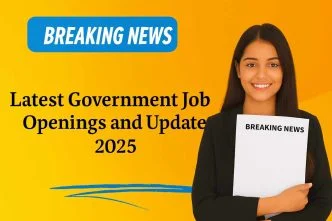 Breaking news on the latest government job openings and updates for 2025, showcasing recruitment news, exam schedules, and application processes.